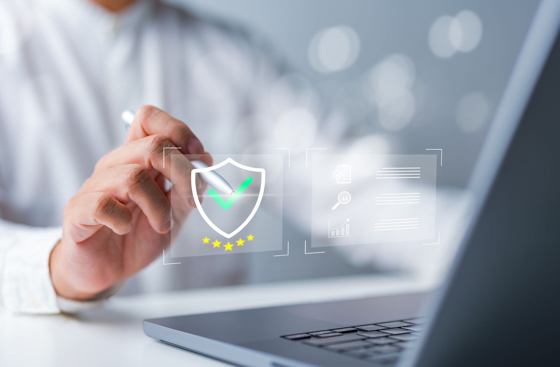 Digital shield icon with checkmark representing nonprofit compliance integrity and trusted filing services